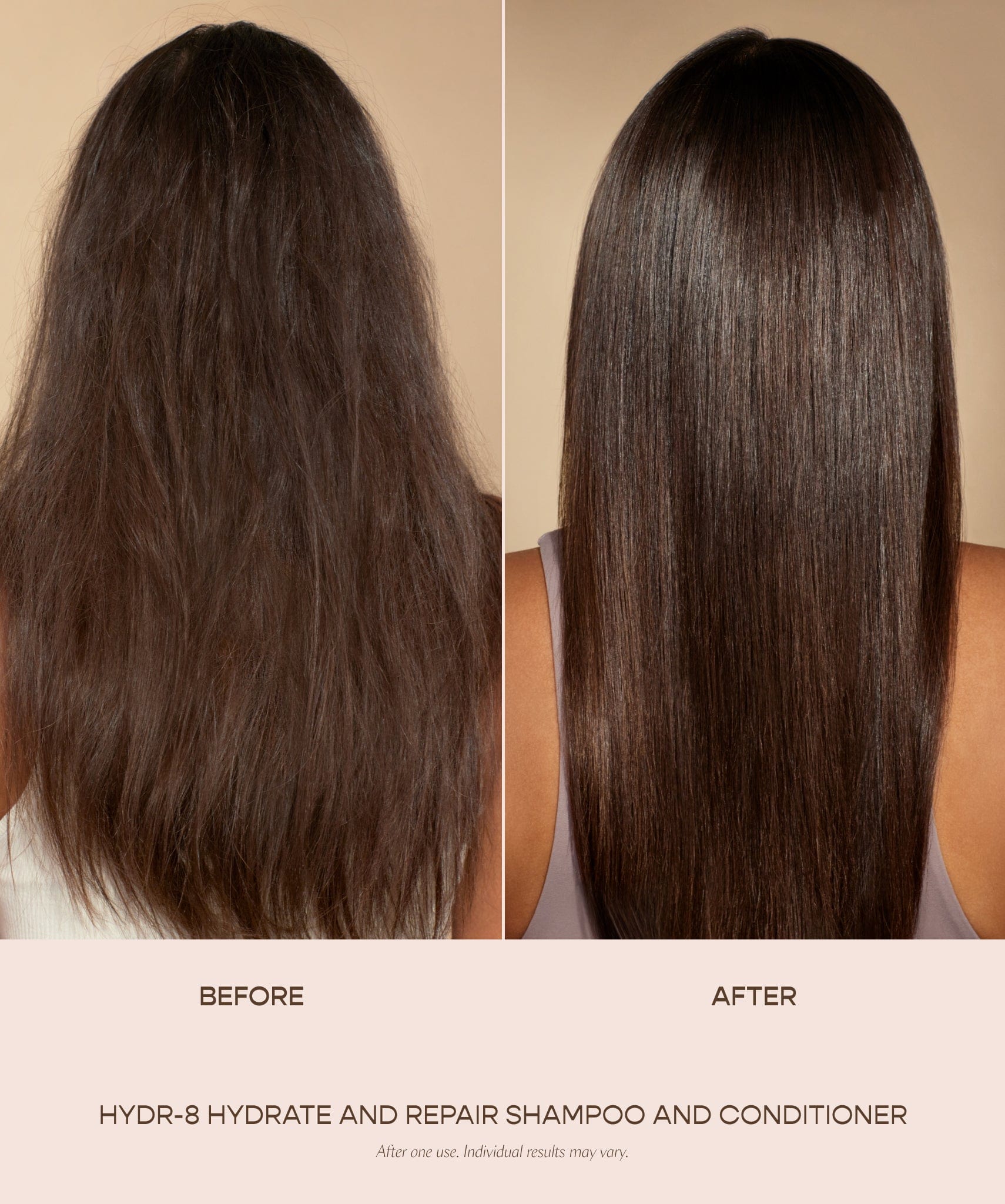 HYDR-8 Shampoo and Conditioner Kit Before and After