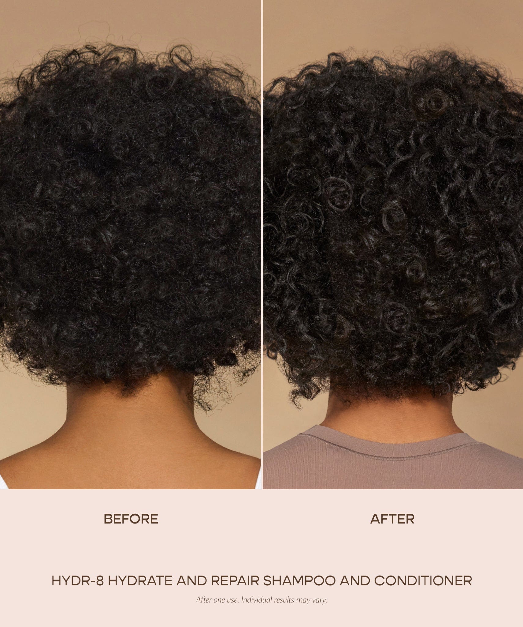 HYDR-8 Shampoo and Conditioner Kit Before and After